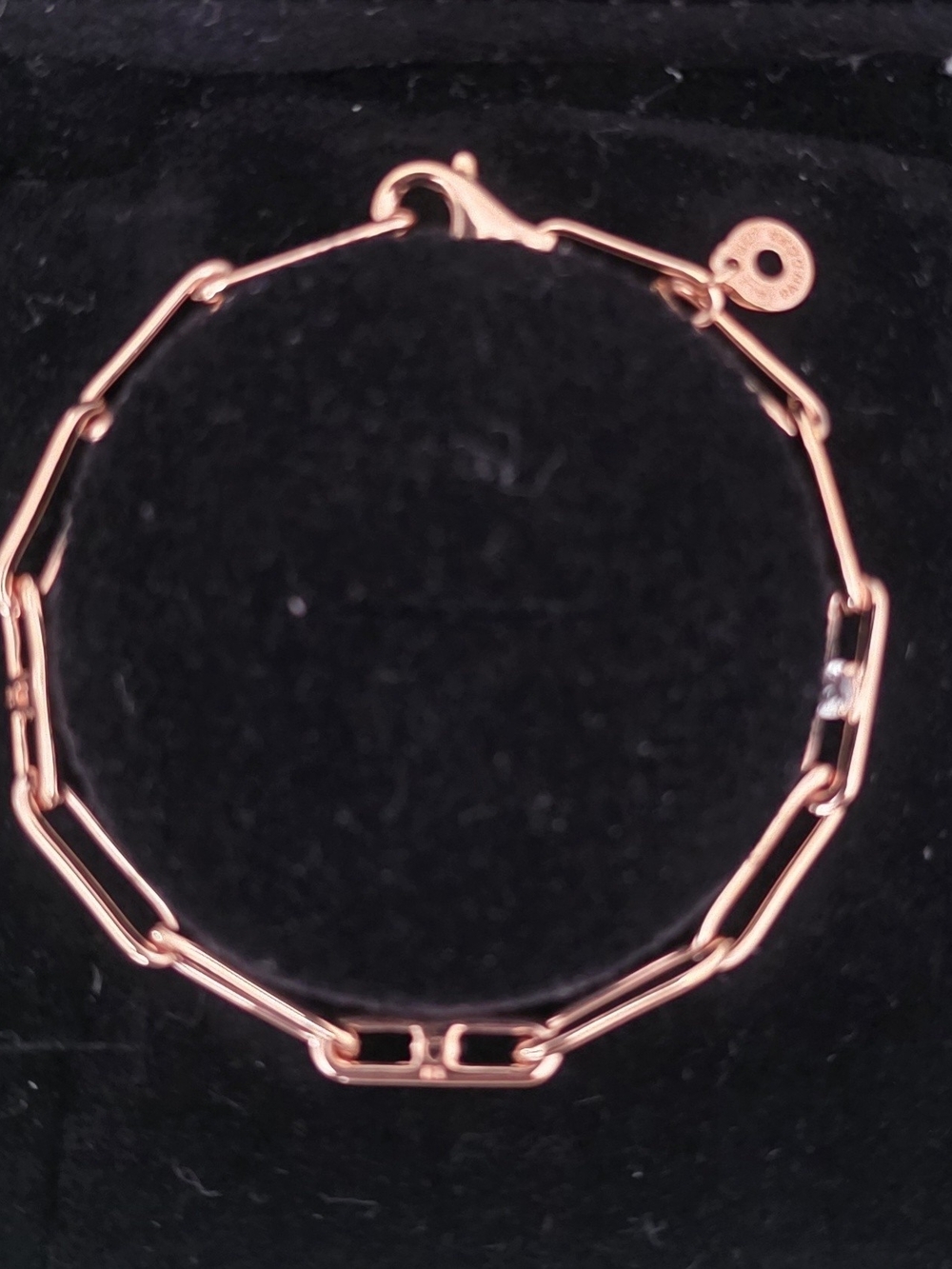Pandora Rose Gold Paperclip Bracelet
